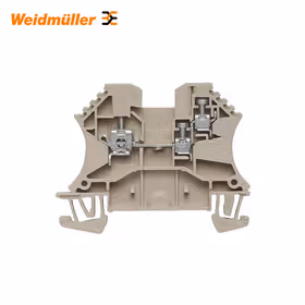 魏德米勒 直通型接线端子,螺钉联接,2.5mm,800V,24A,深褐；WDU 2.5/1.5/ZR