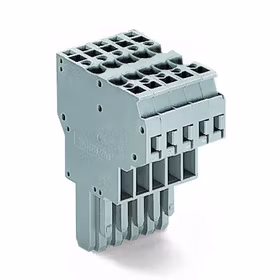 万可(WAGO) 2线孔型连接器,4mm,12极,灰色；769-132