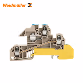 魏德米勒 W系列,N导轨分线端子,额定横截面:2.5mm,螺钉联接；WDL 2.5/2/S/NT/L/PE-L/L