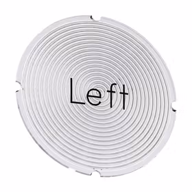 西门子 铭板适用于发光按钮,圆形,乳白色,带黑色文字,带标记：左；3SU19000AB710DR0