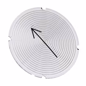 西门子 铭板适用于发光按钮,圆形,乳白色,带黑色文字,带图形符号：箭头方向向左上；3SU19000AB710QS0