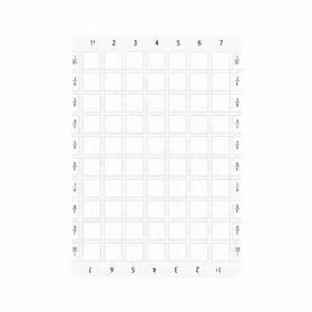 西门子 标记牌用于印刷和粘贴外壳上,标牌尺寸22x22mm,白色,无标记,用于自标记,10弧A4,700个标签；3SU19000BM610AA0