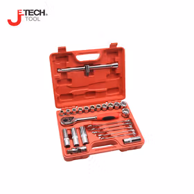 捷科(jetech) 25件12.5mm(1/2")公制六角套筒组件；SK1/2-25SP