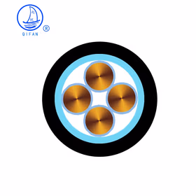 起帆电线电缆 ZC/ZR-YJV4*6平方0.6/1kV国标4芯阻燃铜芯电力电缆硬线 1米