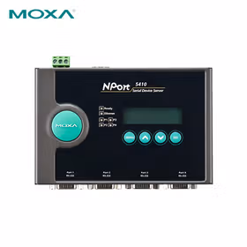 Moxa 4口RS-232串口设备联网服务器，0 ~ 55 &deg;C工作温度；NPort 5410