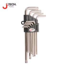 捷科(jetech) 9支套装梅花镀镍内六角扳手T10-T50,；SWS-9