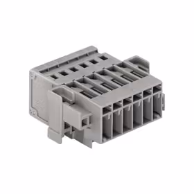 万可(WAGO) 1线针型连接器,高型固定耳,4mm,焊针间距5mm,6极,灰色；769-606/004-000