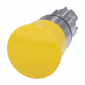 西门子 蘑菇头按钮,22mm,金属,高光,黄色,40mm,强制锁定,旋转解锁机制；3SU10501HB300AA0