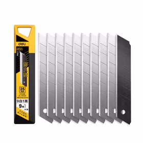 得力 25mm美工刀片25mm*7；DL-DP251