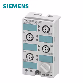 西门子 AS-i紧凑型模块K45数字A/B从站4x(1DI/1DQ),IP674x1个输入端/1个输出端4个M12插座总电流；3RK24000GQ200AA3