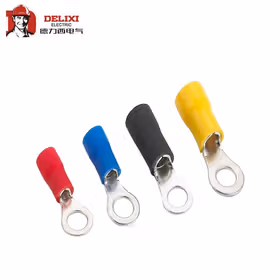 德力西电气 圆形预绝缘端头,250只/包；RV5.5-5 黑 厚0.8mm