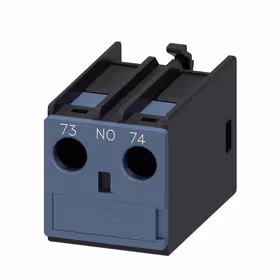 西门子 AUX.开关组,1NO从上面的连接调节路径：1NO,用于电机接触器和接触器继电器,螺钉终端；3RH69111AA10