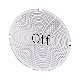 西门子 铭板适用于发光按钮,圆形,乳白色,带黑色文字,带标记：关闭；3SU19000AB710DK0