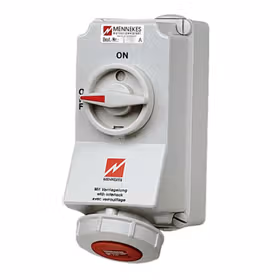 曼奈柯斯(MENNEKES) 工业插座,DUO,32A3P,6H230V,IP67；5793A