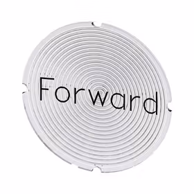 西门子 铭板适用于发光按钮,圆形,乳白色,带黑色文字,带标记：Forward；3SU19000AB710DN0