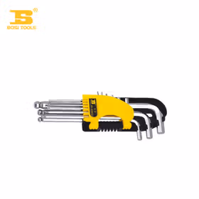 波斯 9PC加长镜面球头内六角扳手组套1.5-10mm；BS426092