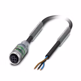 菲尼克斯 传感器/执行器电缆；SAC-3P- 3,0-PUR/M12FS-2L