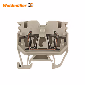 魏德米勒 Z系列,直通型接线端子,额定横截面:2.5mm,弹片联接,橙色；ZDUB 2.5-2/4AN/15 OR