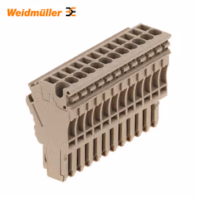 魏德米勒 Z系列,接线端子,接插件,深褐,直接安装；ZP 2.5/1AN/QV/12