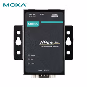 Moxa 1口RS-232串口设备联网服务器，0 ~ 55 &deg;C工作温度；NPORT 5110