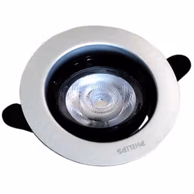 飞利浦（PHILIPS）品O LED金属射灯(哑光银) 3W 2700K  D75