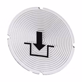 西门子 铭板适用于发光按钮,圆形,乳白色,带黑色文字,带图形符号：锁定；3SU19000AB710RK0