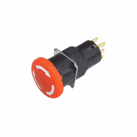 天得/tend IP40连锁式按钮开关-2C,红色；TT16-BKR4R2