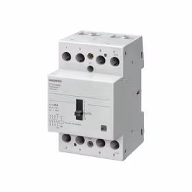 西门子 INSTA接触器0/1自动带3个常开触点和1个常闭触点40A,控制电压230VAC；5TT5 40A 3NO+1NC 230AC with manual switch