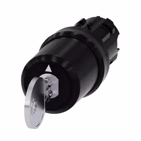 西门子 钥匙开关BKS,22mm,塑料,锁闭编号E9(VW),无钥匙,3个开关位置,锁定,拔出钥匙I+O+II；3SU10005TL110AA0