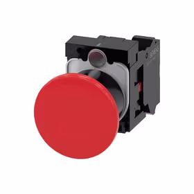 西门子 蘑菇形按钮,22mm,塑料,红色,40mm,锁定,拉动解锁,1NC,弹簧型接口；3SU11001BA203CA0