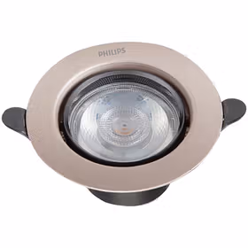飞利浦（PHILIPS）品O LED金属射灯(哑光金) 3W 2700K  D75