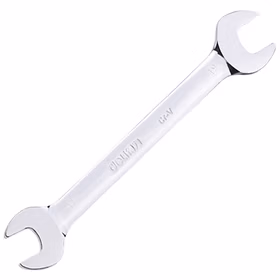 得力 镜面双开口扳手铬钒钢   17x19mm；DL33317