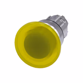 西门子 发光蘑菇头推拉开关,22mm,圆形,金属,高光,黄色,40mm,键控式；3SU10511BD300AA0
