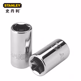 史丹利 12.5mm系列英制6角标准套筒7/16"；86-443
