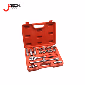 捷科(jetech) 20件12.5mm(1/2")公制综合套筒组套；SK1/2-20SP