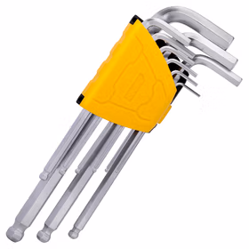 得力 加长球头内六角组套   9件套；DL3088