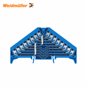 魏德米勒 P系列,电位分配器,额定横截面:1.5mm,层数:8,联接点数量:32,颜色:蓝色；PPV 8 BL 35X7.5 DGR