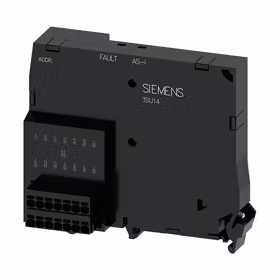 西门子 AS-Interface模块,4开和4输出端,黑色,弹簧型接口（嵌入式）用于输入/输出,用于前面板安装；3SU14001EK106AA0