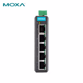 Moxa 5口非网管百兆工业以太网交换机；EDS-205