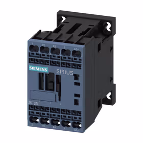 西门子 功率接触器,9A,4kW, 2NO+2NC 400V,12VDC4极,尺寸S00笼卡式连接；3RT25162BA40