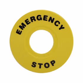 西门子 附件/备件圆形,22mm：黄色铭牌,60mm用于急停按钮有&ldquo;紧急停止&rdquo;；3SB69N6