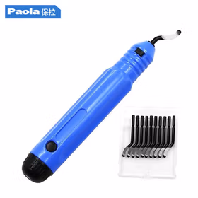 保拉(Paola) 去毛刺修边刀 手动塑料刮刀BS1010刀片 内孔倒角不锈钢去毛刺刮刀2218