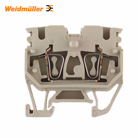 魏德米勒 Z系列,直通型接线端子,额定横截面:2.5mm,弹片联接,蓝色；ZDUB 2.5-2/2AN/15 BL