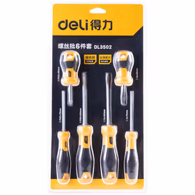 得力 螺丝批套装6件套SUP11  ；DL3502