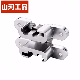 山河工品重型十字铰链折叠门隐形门合页柜门暗门铰链 （1号）十字铰链 【单只承重7KG】