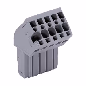 万可(WAGO) 1线孔型插头,弯角,4mm,额定电流32A,弹簧连接,6极；769-106/022-000