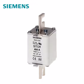 西门子 SITOR熔断片,含开槽的刀形触头,NH1,输入：350A,aR,UnAC：1000V,前端标示警报器；3NE NH1 350A 1000V AC aR 开槽刀形触刀