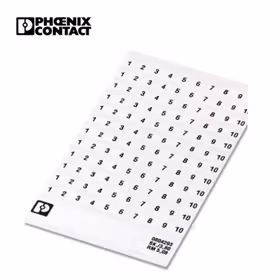 菲尼克斯 标记卡；SK 5,08/3,8:FORTL.ZAHLEN 1-10