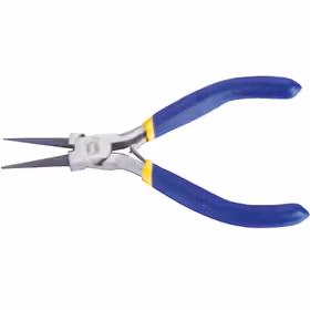 长城精工 Cr-V美式精抛双沾塑柄迷你圆嘴钳新4.5寸；216004