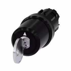 西门子 CES钥匙开关,22mm,塑料,锁闭编号SSG10,附带2把钥匙,3个开关位置,锁定,拔出钥匙I+O+II；3SU10005BL110AA0